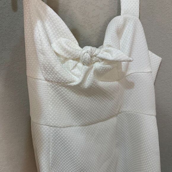 Trina Turk Manti Halter Dress Size 8 White Textured NEW $168 - Picture 6 of 11